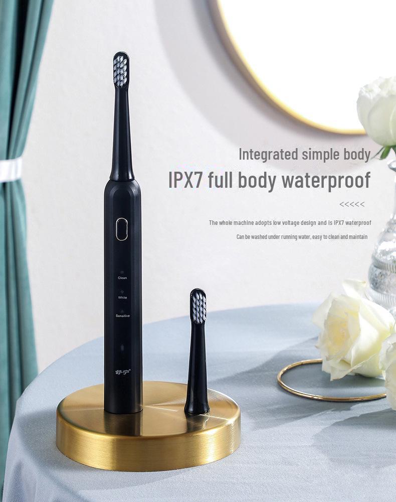 Shuning Sonic Vibration Electric Toothbrush - Timed Charging, Whitening, Soft Bristles, Adult Gift