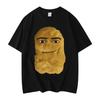 Men's Funny Potato Emoji Pattern Printed 00% Pure Cotton Short-sleeved T-shirt, High-quality and Fashionable Clothing