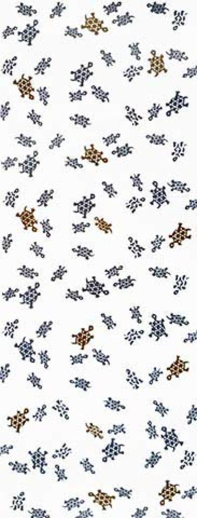 Todaya Shoten Tenugui 603 Nashien-zome (Turtle) (White)