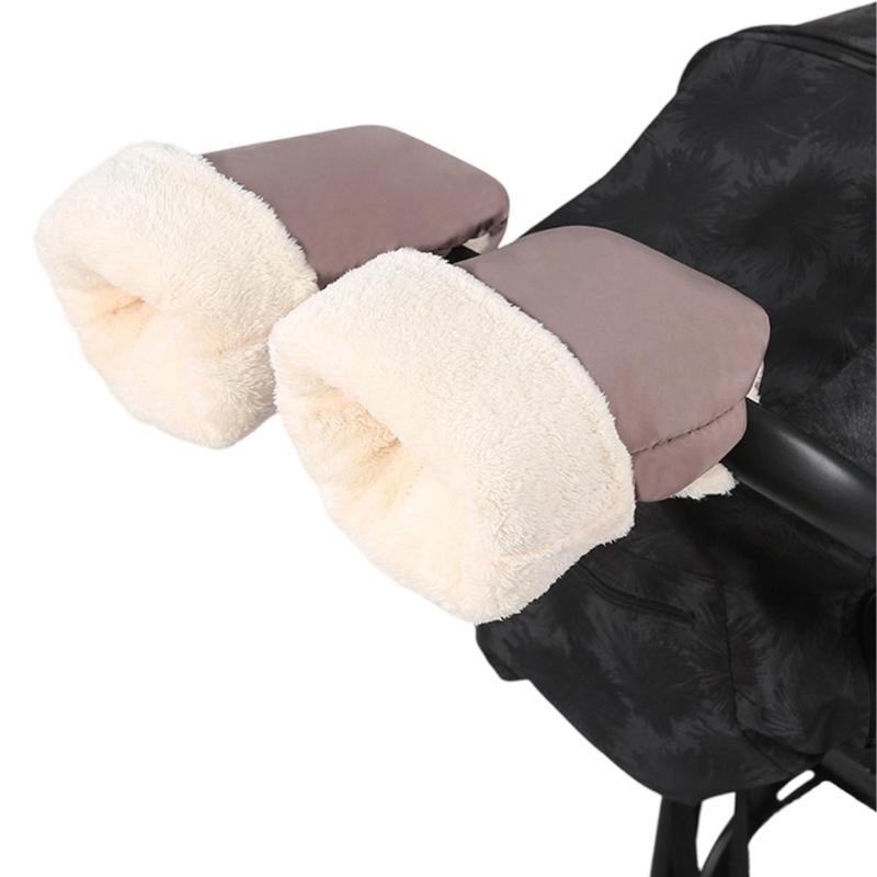 Waterproof Windproof Push Chair Gloves Strollers Hand Muff With Soft Fleece Lining For Pram