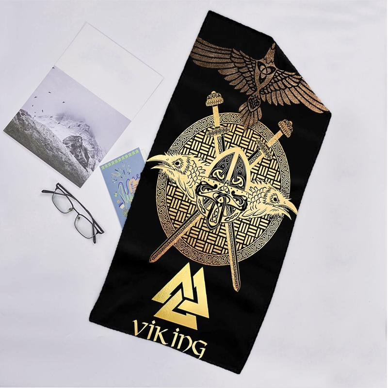 Nordic Mythology Fashion Beach Towel: Ideal for Summer Adventures Soft, absorbent and quick drying suitable for swimming and bathing
