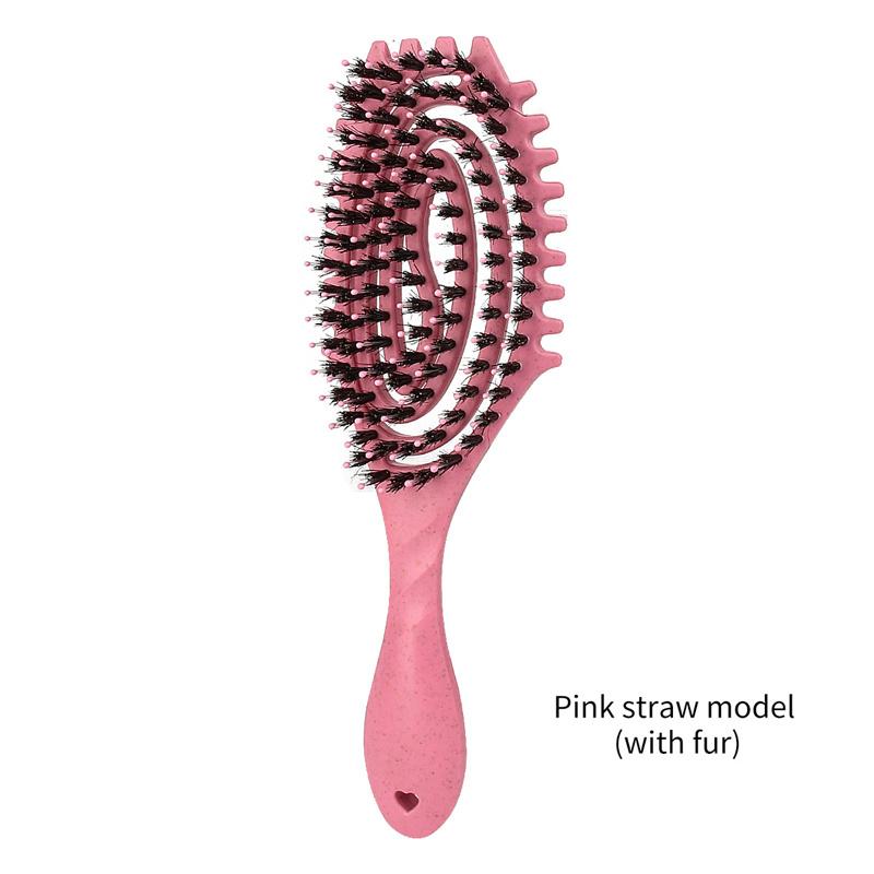 BEPAN Curls Define Styling Brush Tangled Boar Bristle Hair Comb Boar Bristle Detangling Hair Brush Shaping Defining Hair Styling Tools
