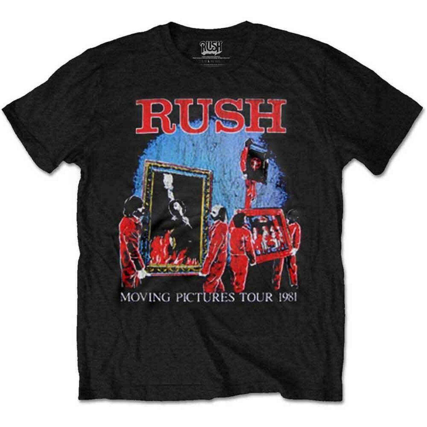 Rockoff Trade Mens Rush Moving Pictures Tour T - Shirt Black A270 Unisex T-Shirt S чёрный