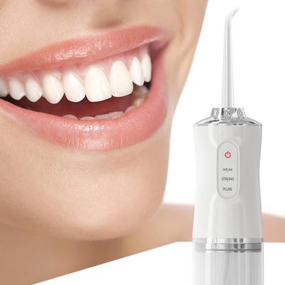 Oral Irrigator Portable Dental Water Flosser USB Rechargeable Dental Water Jet Floss Tooth Pick 4 Jet Tip 220ml 3 Modes