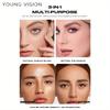 YOUNG VISION 3 w 1 podkład w formie pudru wypiekanego, długotrwały, o pełnym kryciu, lekki, kontrolujący wydzielanie sebum, matowy, zapewniający efekt przez 24 godziny, o delikatnej konsystencji