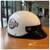 Trendy Brand Retro Harley Electric Car Motorcycle Helmet Personalized Windshield Summer Hard Hat Men and Women Sun Protection