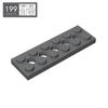 BRICKE 2x6 Brick with 5 Holes Plate – Compatible with LEGO 32001 Blocks, Educational Toy.
