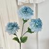 Durable Silk Fabric Flowers Artificial 3 Head Dahlia Flowers, Realistic Floral Arrangement, Props for Photography Adjustable Fake Home Decor