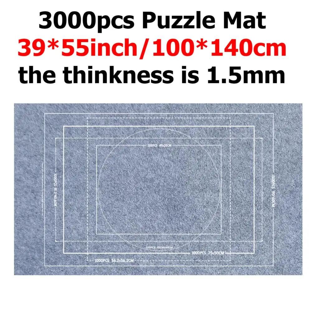 1500-3000PCS Puzzle Storage Mat Portable Storage Blanket Anti Slip Felt Fabric Adult DIY Handmade Product Storage Tool TMZ
