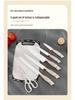 19-Piece Octagonal Silicone Kitchen Utensil Set with Non-Stick Spatulas, Spoons, and Knife Combo