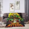 Super Soft Blanket Decorative Metroids Hero Game  Throw Blanket  Flannel Bedspread For Living Room Pattern Sofa Bed Cover
