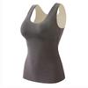 Womens Self Heating Velvet Thermal Vest Built In Brushed Padded Plus Size Winter Underwear