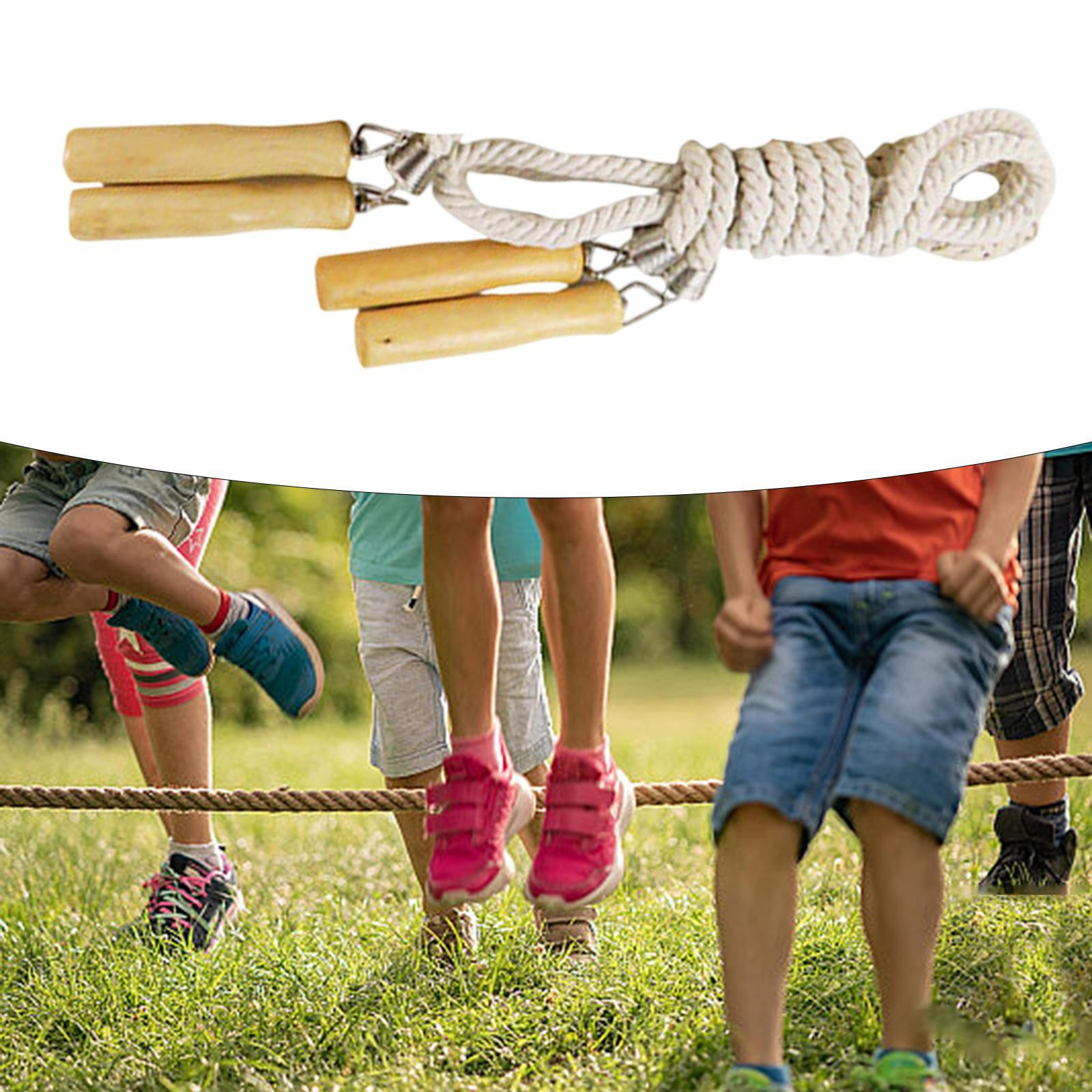 

Скакалка для взрослых и детей, многопользовательская игра с деревянной ручкой, домашний спортзал на открытом воздухе 5m