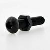 ISO7380 Allen Hexagon Hex Socket Button Round Head Screw Nut Kit M2 M3 M4 M5 M6 Black Grade 10.9 Carbon Steel Bolt Nut Set