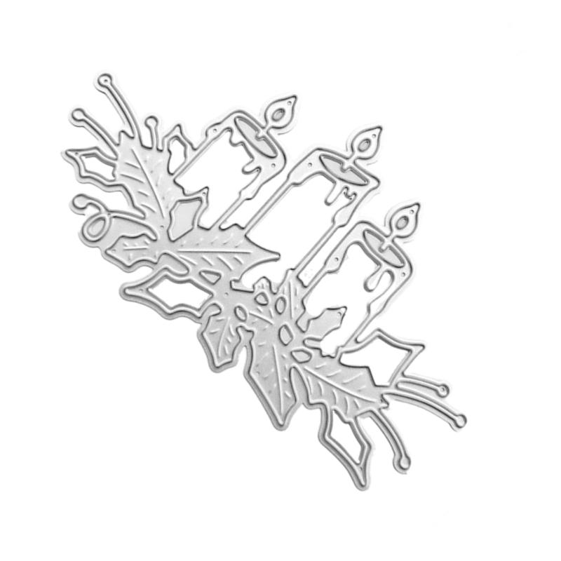 Art Cutting Dies Hollow-out Candlestick Stencils Embossing Die Cuts for Card Making DIY Scrapbooking Room DIY Decoration