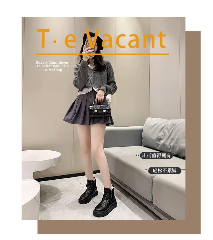 Winter New Fashionable Versatile Snow Boots Women's Waterproof Thickened Velvet 2025 Cold-proof Northeast Warm Non-slip Martin Boots