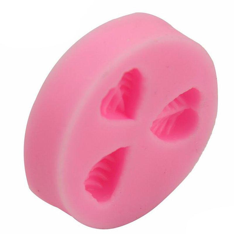 

Товары для вечеринок Форма для шоколада из полимерной глины Форма для выпечки в форме листа Форма для торта с 3 отверстиями Домашняя кухня Пищевой силикон 1Pc