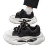 Fashion Chunky Sneakers Men Designer Soft Sole Sport Shoes Fashion Casual Microfiber Leather Upper Height Increased Platform White Shoes