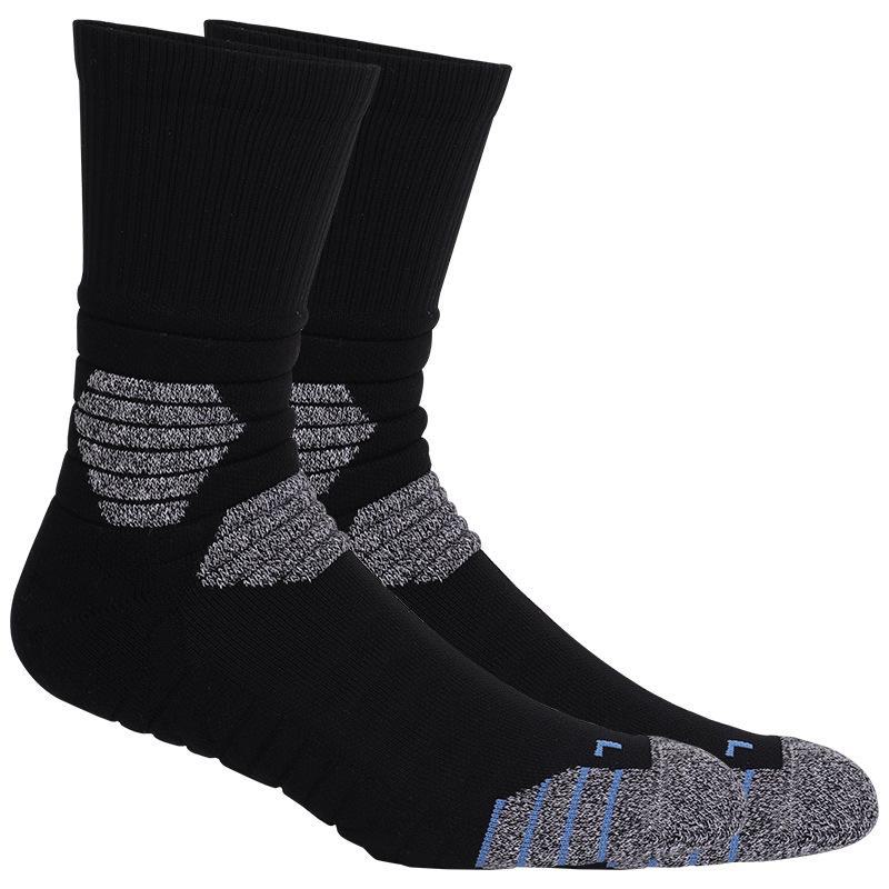 Mingjun Elite Non-Slip Men's Basketball Socks - Thick, Mid-Tube, Cushioned Sports Socks for Enhanced Performance