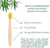 One Box of 20 Pcs Eco Friendly Bamboo Toothbrush Soft Bristles Biodegradable Plastic-Free Adults Toothbrush Bamboo Handle Brush