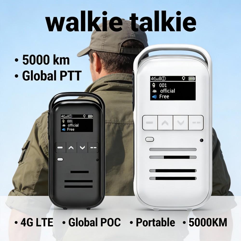 Global-ptt Mini Public Network Walkie-talkie Outdoor 5000 Km Walkie-talkie with GPS Positioning Portable Intercom Equipment