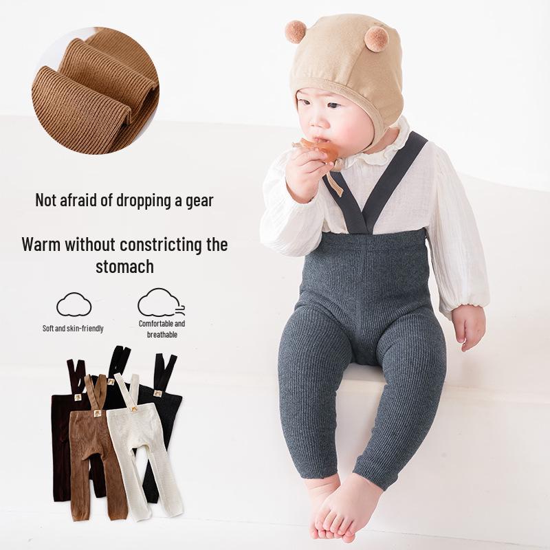 Dětské vzpěračské kalhoty a jarní legíny set: Dívčí podzimní legíny, kombinézy a ponožky