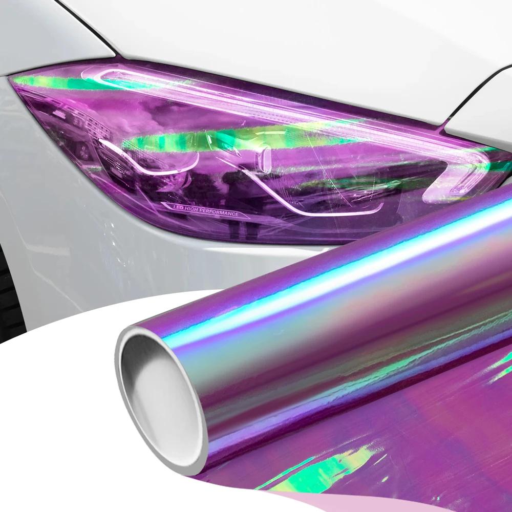 Car Decorative Stickers Chameleon Lamp Headlight Tail Light Backlight Protective Film Waterproof Vinyl Wrap Stickers Jewelry