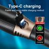 2026 New 30W Super Bright LED Flashlight Type-C Rechargeable Torch 1600M Tactical Flash Light Zoomable Lamp Camping Lantern