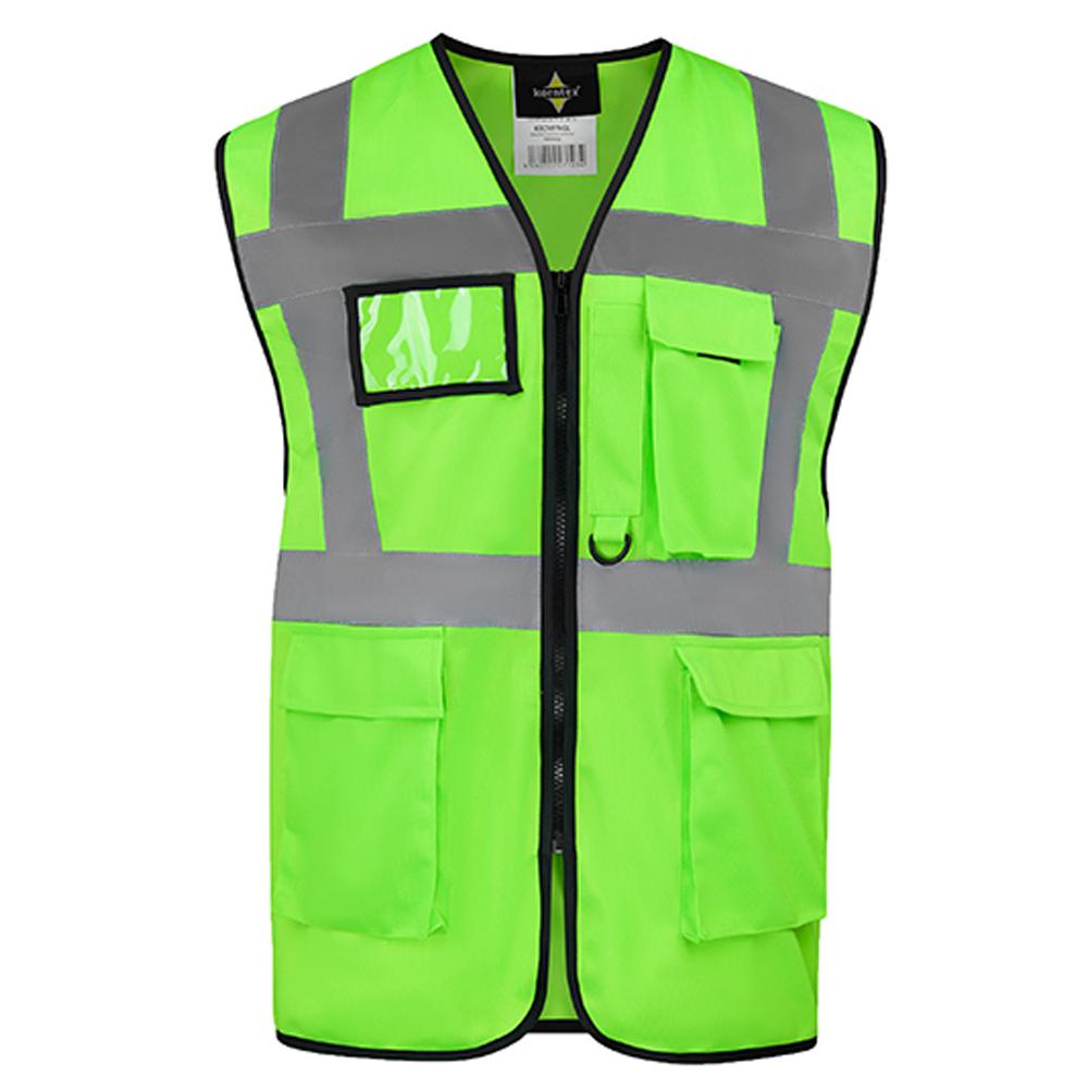 Korntex Unisex Adult CO² Neutral Hamburg Multi-Functional Hi-Vis Vest
