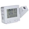 Projection Alarm Clock Backlit LED USB Charging Multifunctional Clock with Time Temperature