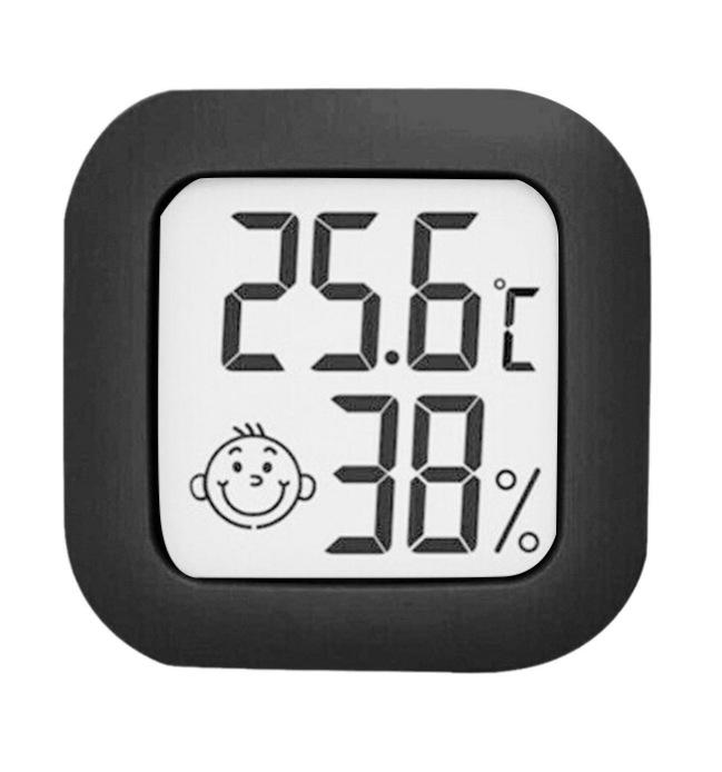 Mini Smiling Face Electronic Temperature And Humidity Meter Home Office LCD Temperature And Humidity Measuring Instrument