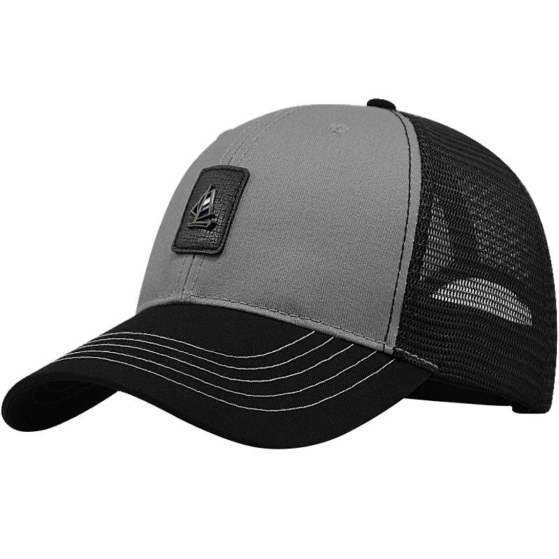 Zealous Sole Men's Black Big Head Man Plus Size Baseball Cap Summer Cotton Mesh Trucker Hat 3D Large Size Snapback Hats 56-60Cm 60-68Cm 60-68Cm
