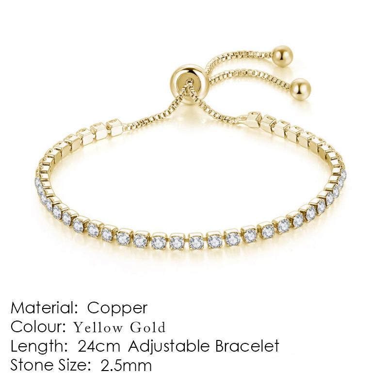 ZHOUYANG Tennis Bracelet For Women 4 4 Claws Mosaic Cubic Zirconia Silver Jewelry Gift H095