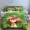 Floral Girl Art Decoration Set Soft Comfortable Duvet Cover Bedding Set Included 1*Duvet Cover & 2*Pillowcases, Gift