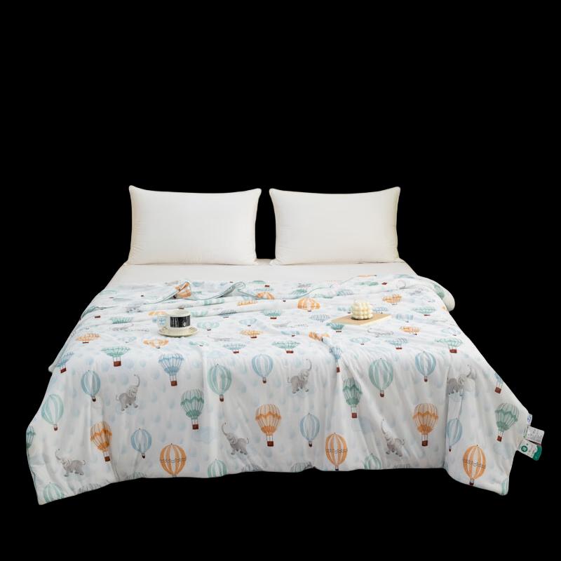 Huang Qin Shi Jia Ice Cool Summer Quilt - Hot Air Balloon Design