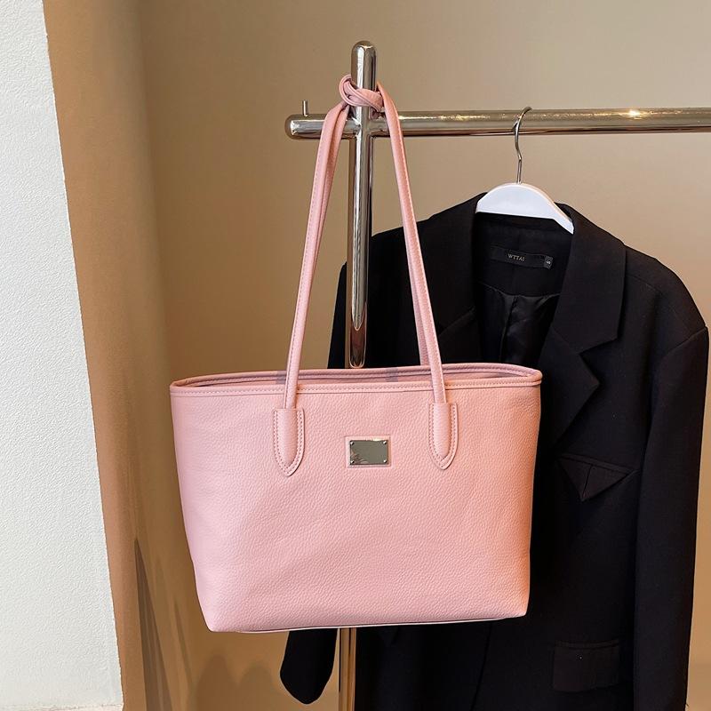 Geantă mare simplă și versatilă pentru femei, nouă, geantă tote casual de mare capacitate, geantă de umăr pentru studenți