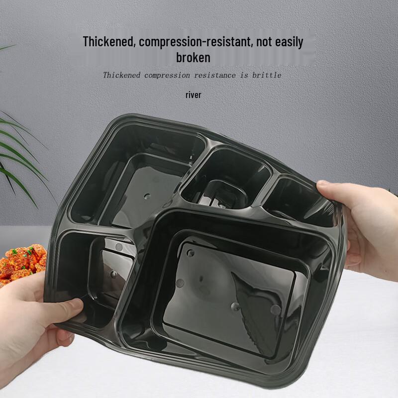 Disposable Korean Style 5-Compartment Lunch Box