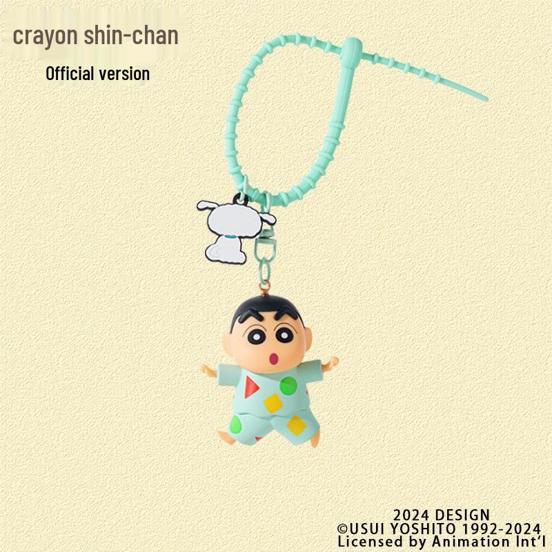 Crayon Shin-chan Cute Cartoon Pendant Keychain Plush Toy Backpack Charm