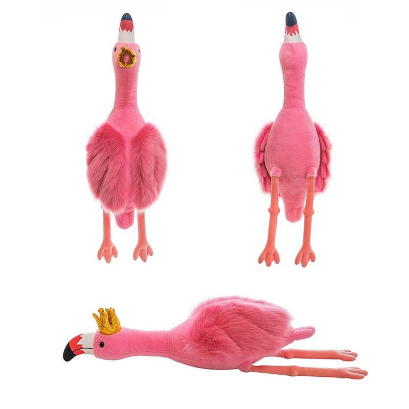Princess Crowned Flamingo Plush Toy For Girls Soft And Cuddly