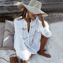 European & American Cotton Bikini Cover-Up: Beach Skirt Shawl