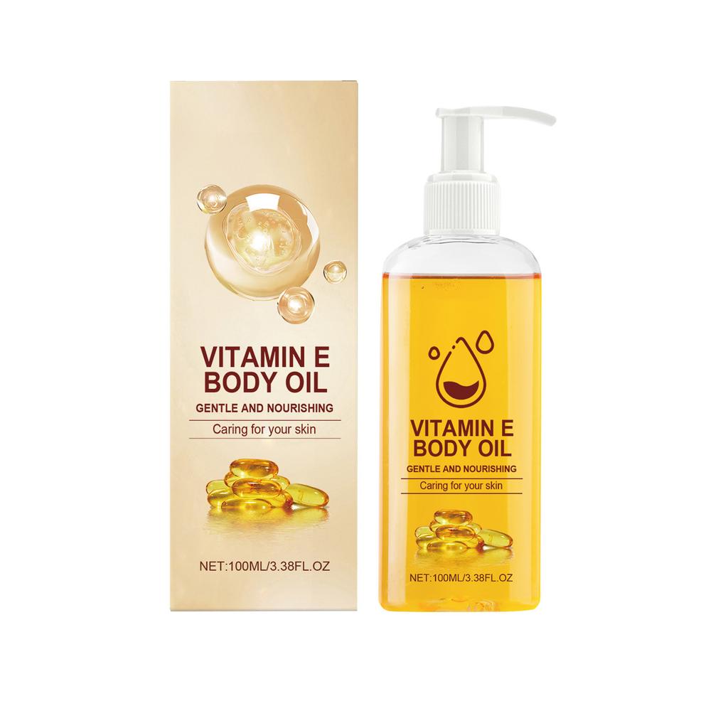 Nutrient E Tělový olej, Tělový hydratační krém, Tělový olej, Hluboce hydratační, Dlouhotrvající hydratace, Zesvětlující tón pleti, Jemná péče, 100 ml