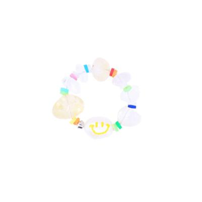 JewelCOUNTY GLÜCKLICHE DINGE GELBER SMILEY PERLEN RING