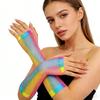 Fishnet Fingerless Gloves Long and Short Length Options Stretchy Mesh Material for Women Fashion Accessories