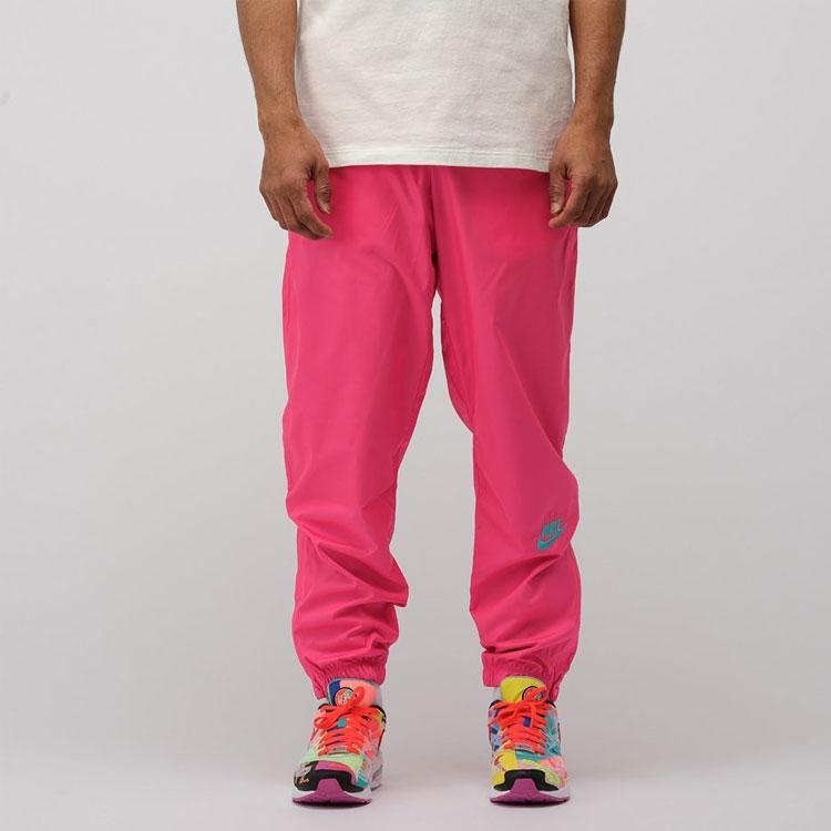 Nike X Atmos NRG Vintage Patchwork Track Pant Pink/Hyper Jade Men Bottoms CD6133-639