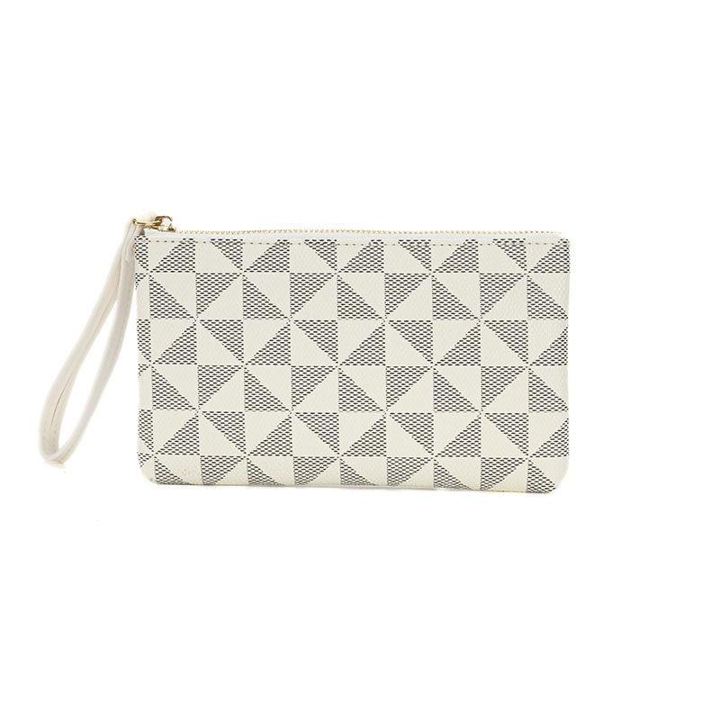 Vintage Design Pattern Handbags for Women Men Phone Bags Long Zipper Purse Artificial Leather Card Holder Wallets