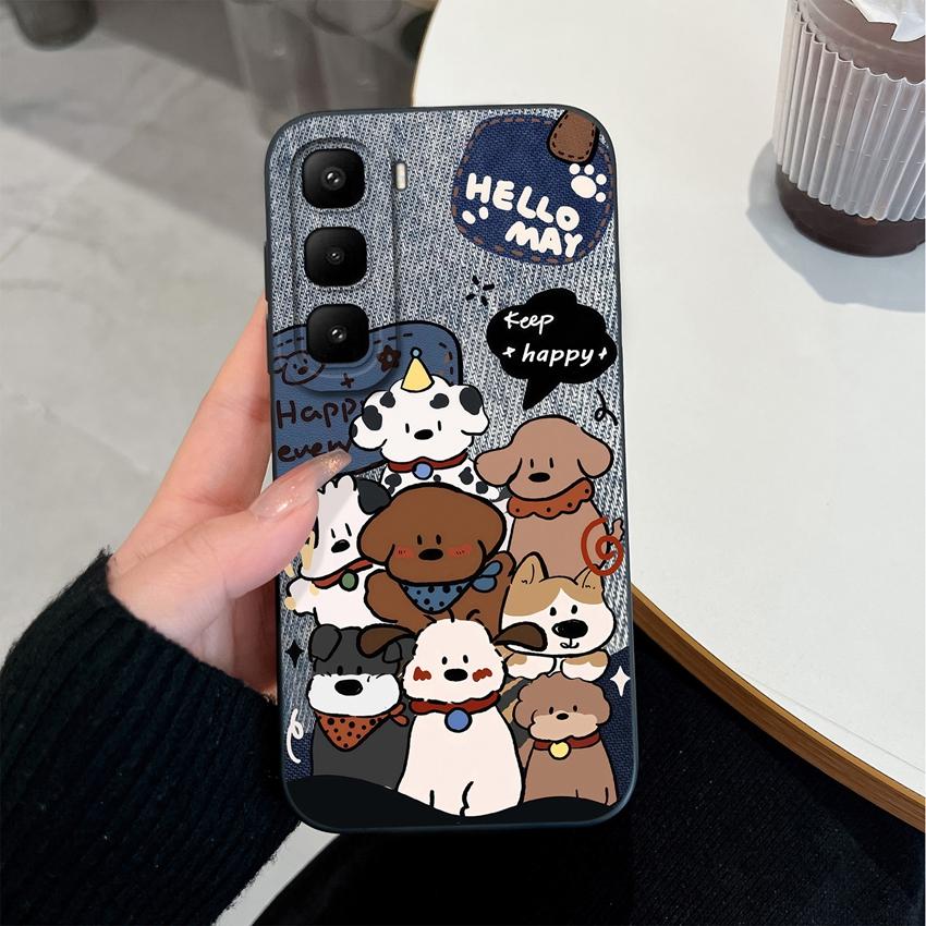 For Infinix Hot 60 50 Pro Plus 40Pro 30 Play 70 60i 50i 40i 30i Phone Case Sweet Bunny Cake New Upgrade Soft Smooth Silicone Lightweight Durable Shell