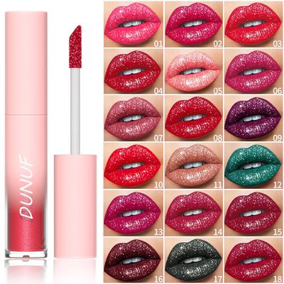 18 Pearl Moisturizing Diamond Lip Gloss Essential Lip Gloss for Commuters Lasting Waterproof Soothing Lip Lipstick