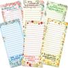 Fancy Land Religious Magnetic Notepads Floral To Do List for Fridge Christian Memo Pads 6 Pack