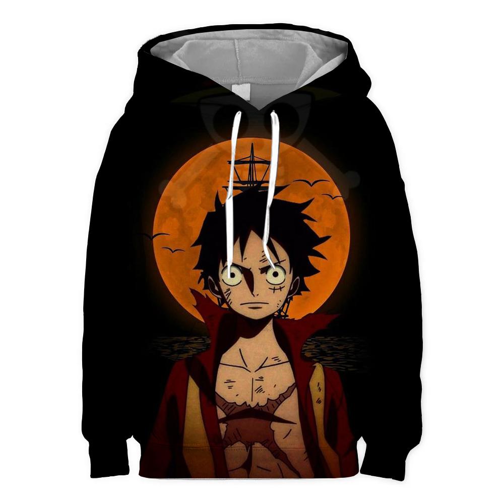 Sweat-shirt à capuche pour enfants, Cosplay Zoro, une pièce, mode, manches longues, imprimé Roronoa Zoro 3D, 4-14T