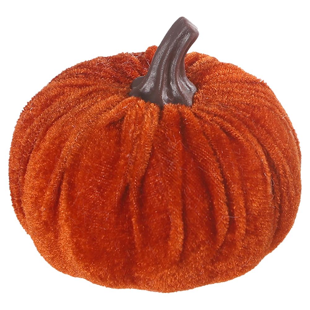 

7*8*8cm Fake Harvest Velvet Pumpkin Faux Harvest Fabric Foam Pumpkin For Fall Decor Table Centerpiece Wedding Farmhouse Decor